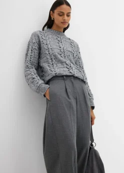 Pantalón de mezcla de viscosa con cinturilla cómoda