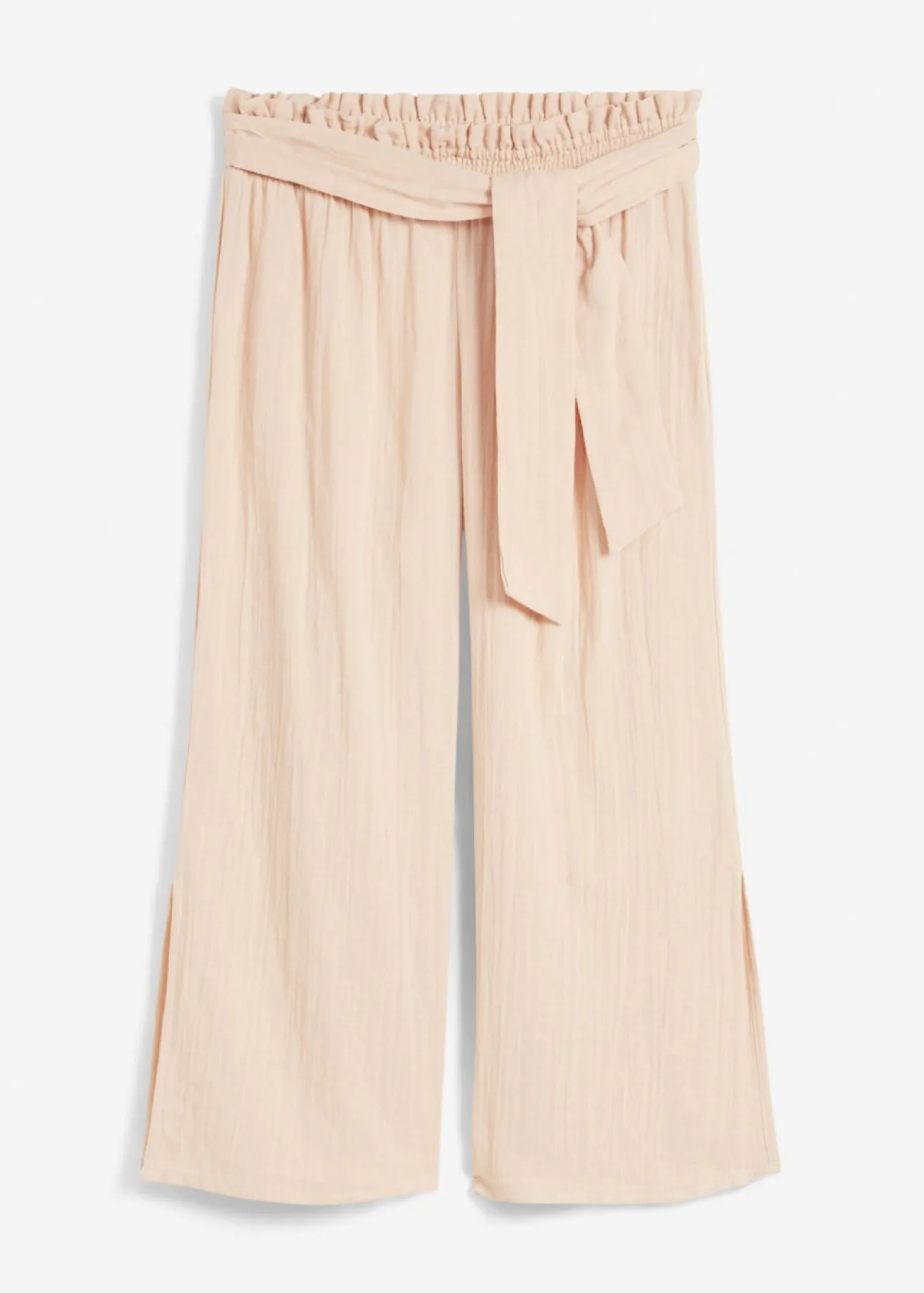 Pantalón de muselina capri para la playa