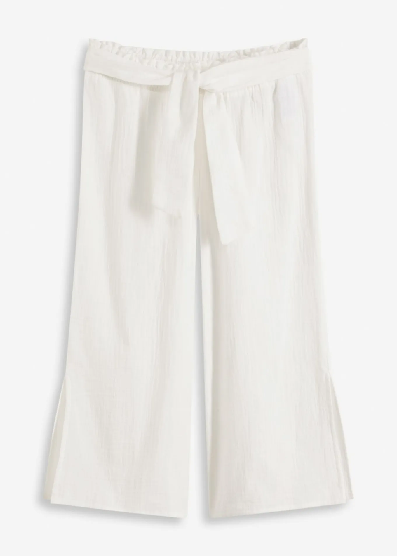 Pantalón de muselina capri para la playa