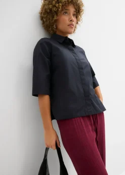 Pantalón de muselina con cintura de nido de abeja