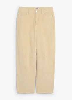 Pantalón de pana barrel, mid waist