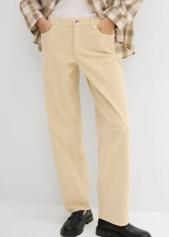 Pantalón de pana barrel, mid waist
