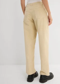 Pantalón de pana barrel, mid waist