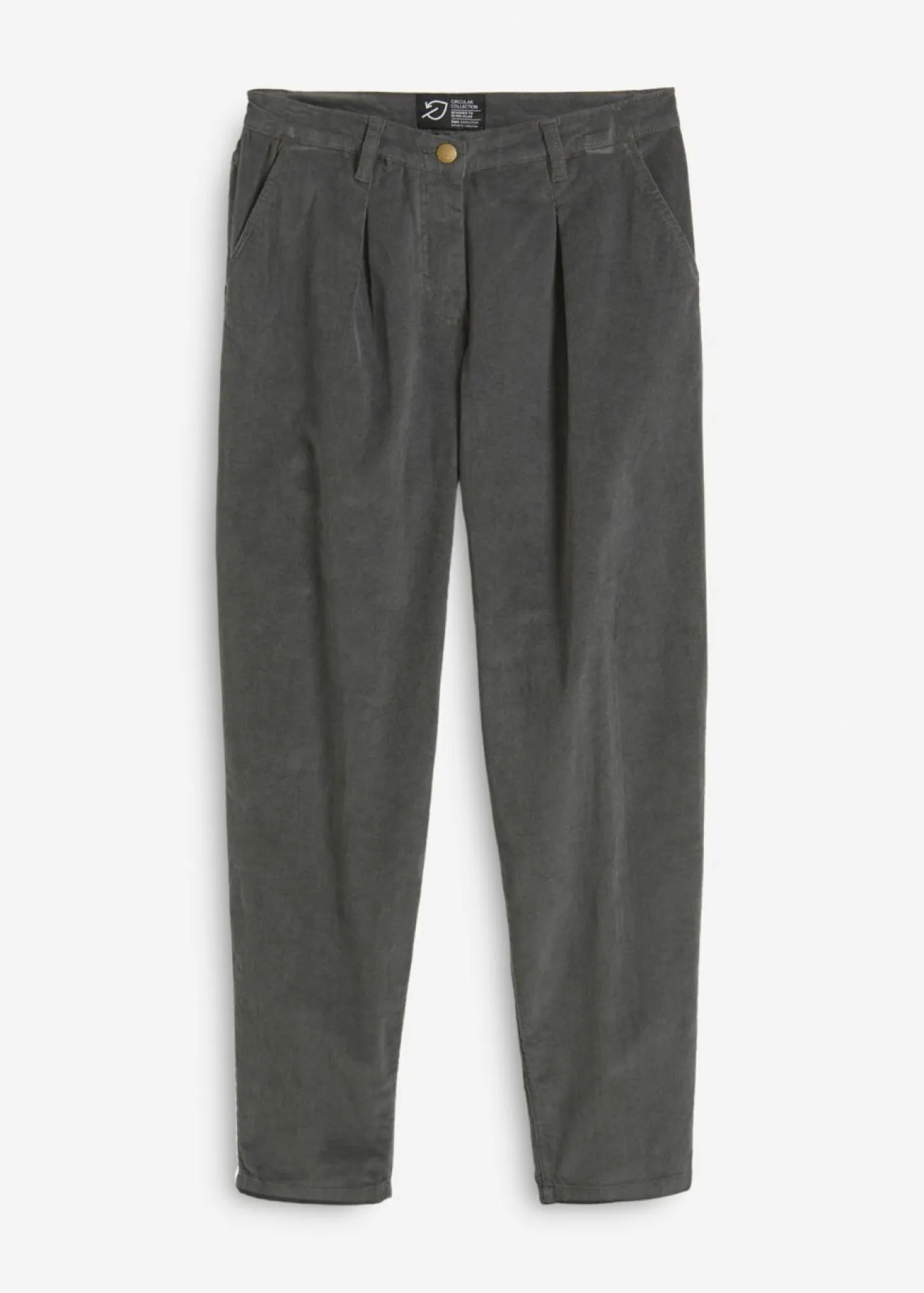 Pantalón de pana con algodón orgánico y corte bombacho