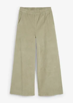 Pantalón de pana con cintura cómoda, high waist