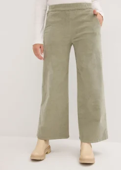 Pantalón de pana con cintura cómoda, high waist