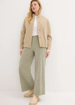 Pantalón de pana con cintura cómoda, high waist