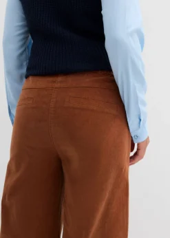 Pantalón de pana con cintura cómoda, high waist