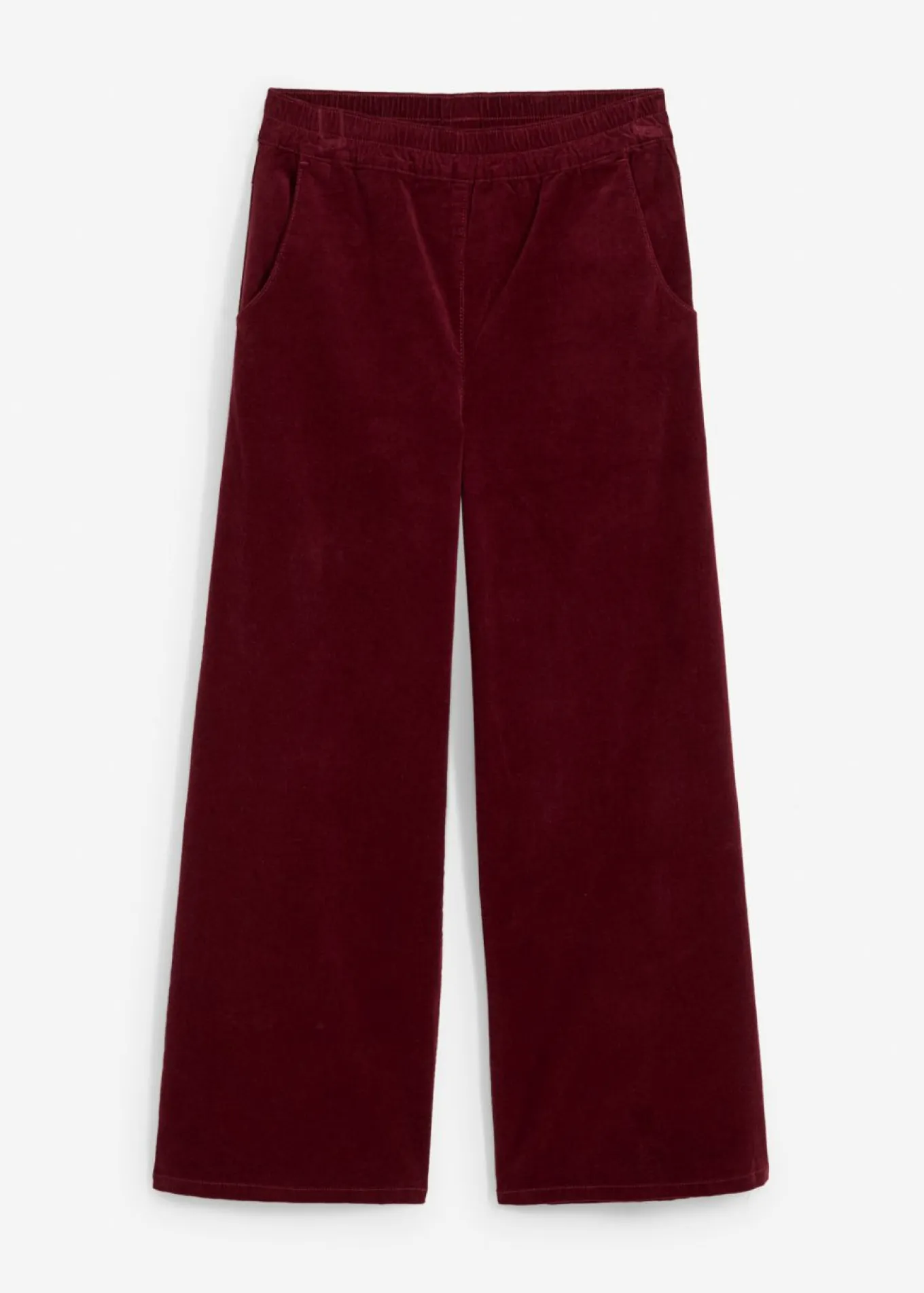 Pantalón de pana con cintura cómoda, high waist