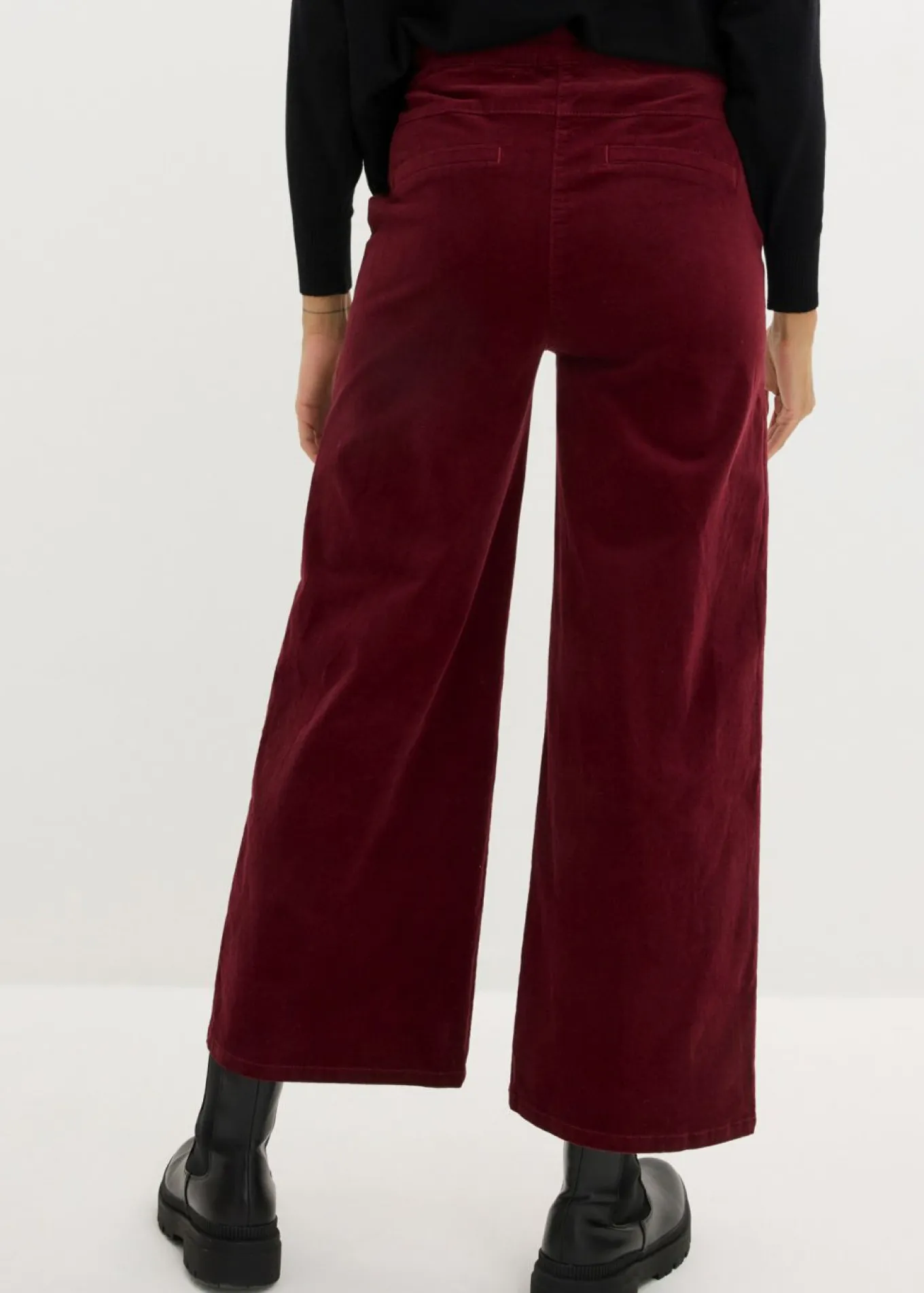 Pantalón de pana con cintura cómoda, high waist