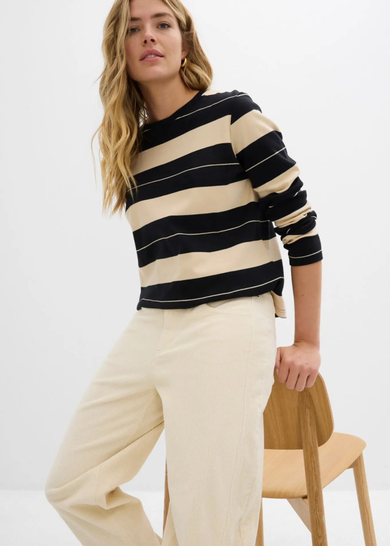 Pantalón de pana con corte barrel