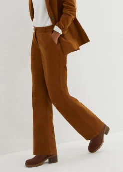 Pantalón de pana de algodón orgánico con elástico