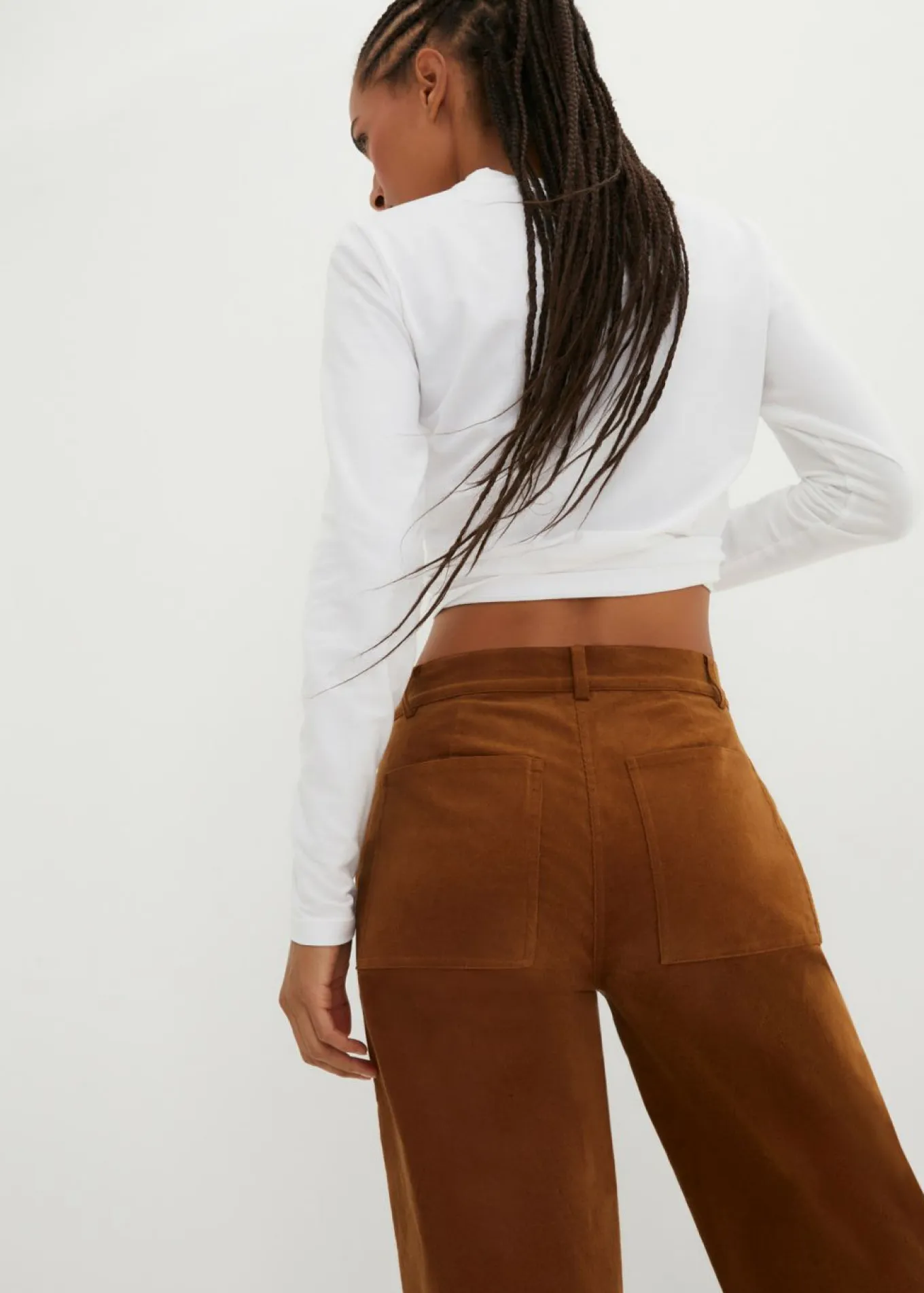 Pantalón de pana de algodón orgánico con elástico