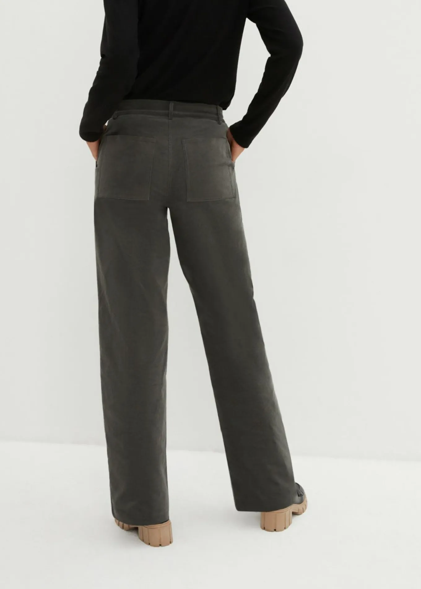 Pantalón de pana de algodón orgánico con elástico