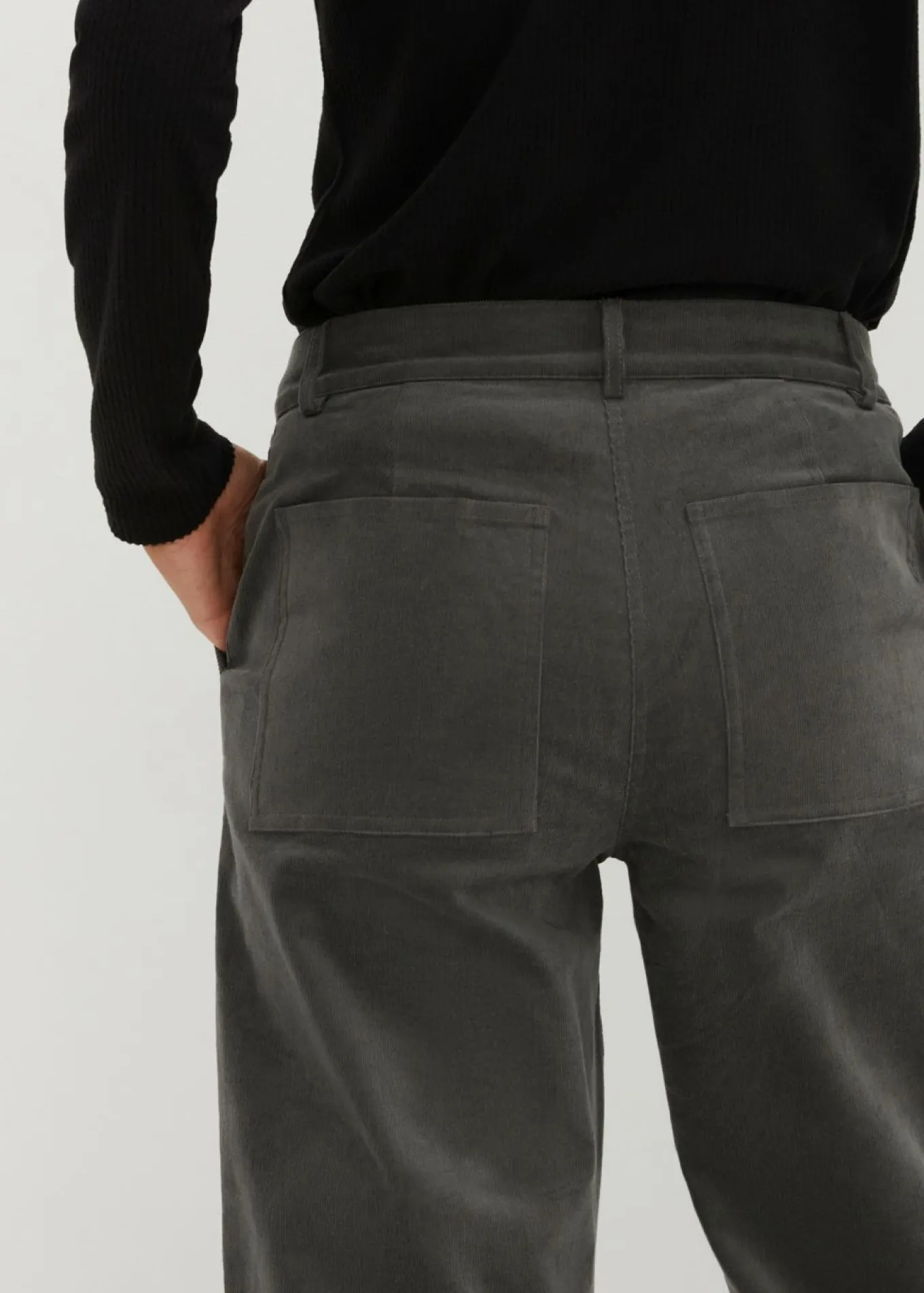 Pantalón de pana de algodón orgánico con elástico