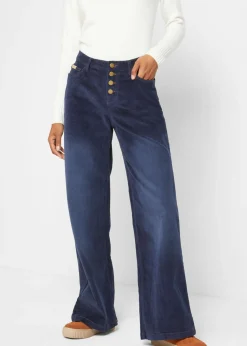 Pantalón de pana de algodón con elástico