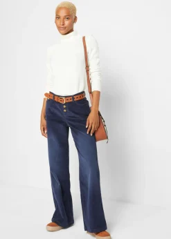 Pantalón de pana de algodón con elástico