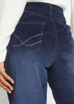 Pantalón de pana de algodón con elástico