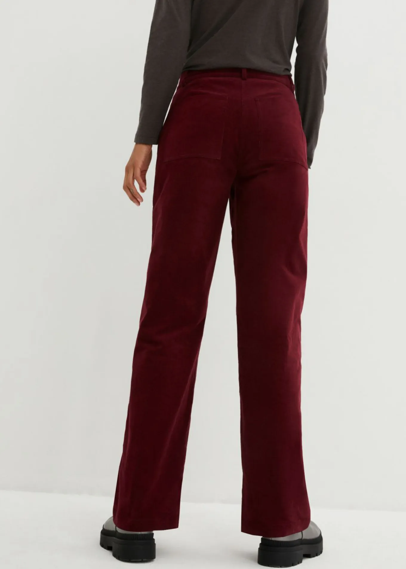 Pantalón de pana de algodón orgánico con elástico
