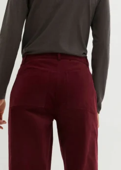 Pantalón de pana de algodón orgánico con elástico