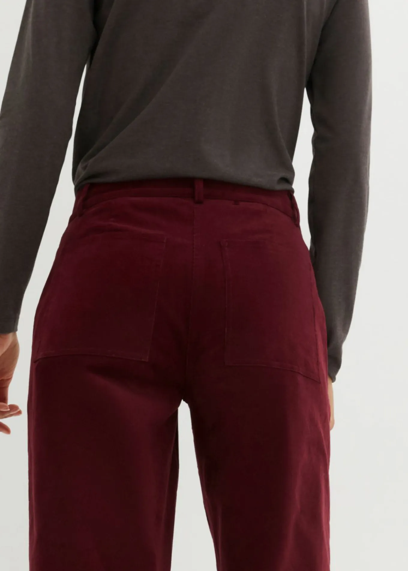 Pantalón de pana de algodón orgánico con elástico