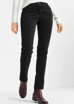 Pantalón de pana elástica con corte slim