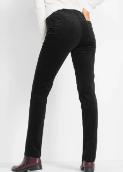 Pantalón de pana elástica con corte slim