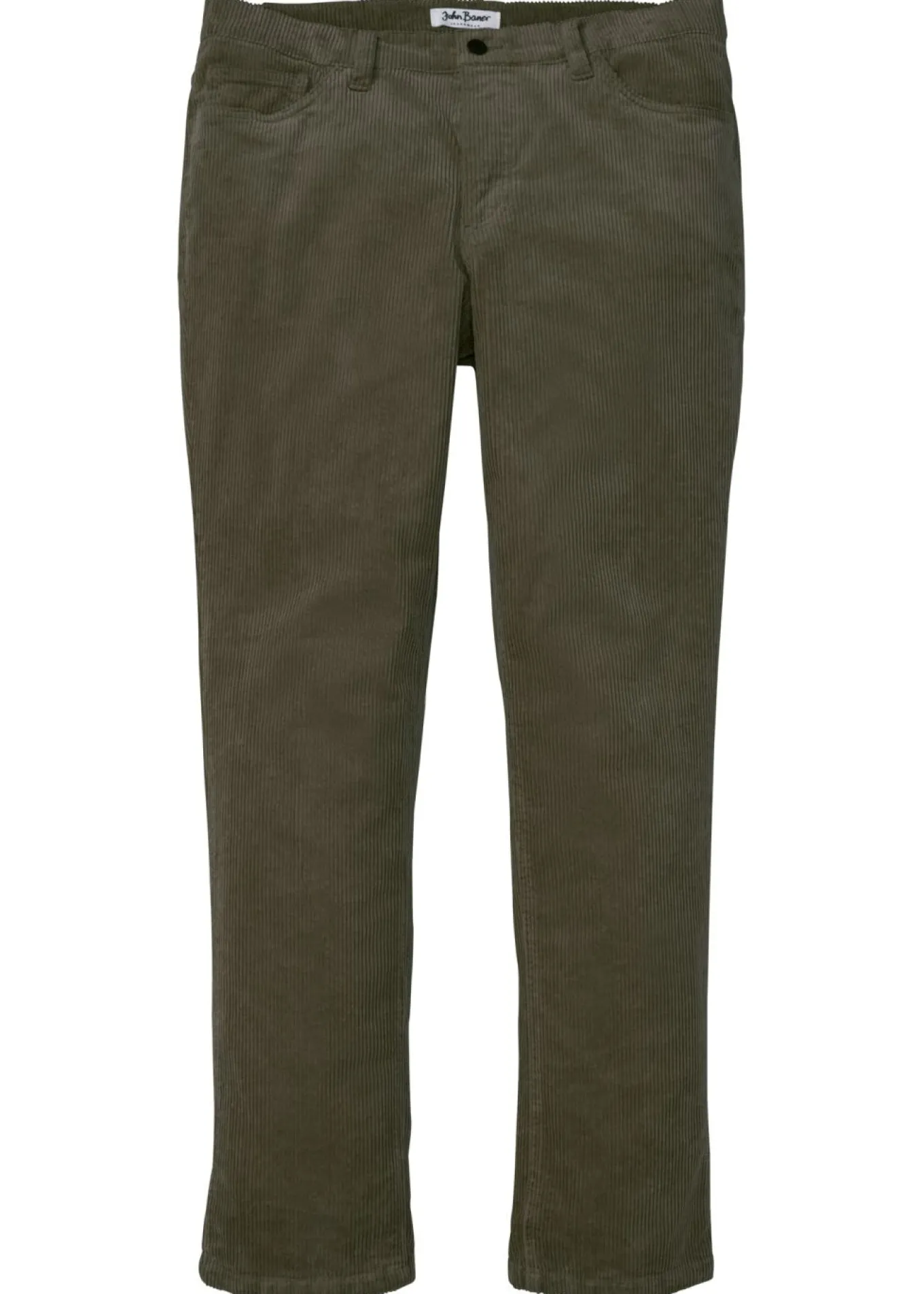Pantalón de pana elástica con corte cómodo y regular