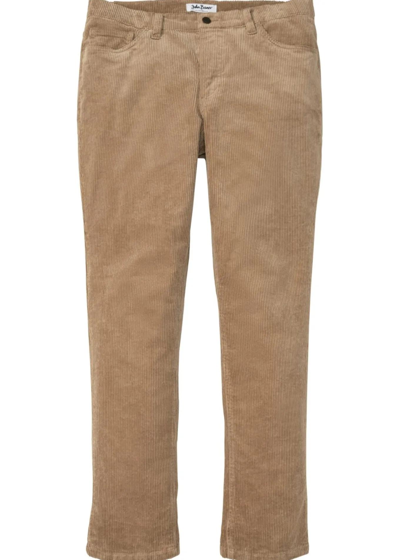 Pantalón de pana elástica con corte cómodo y regular