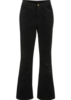 Pantalón de pana elástico con cómoda cintura high waist