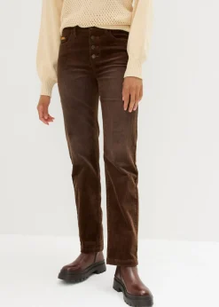 Pantalón de pana elástico de corte ancho