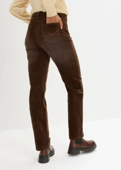 Pantalón de pana elástico de corte ancho
