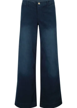 Pantalón de pana elástico de corte ancho