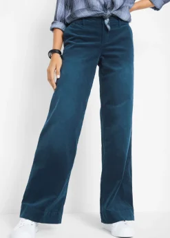 Pantalón de pana elástico de corte ancho
