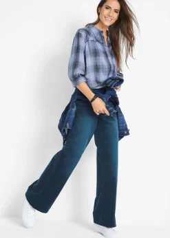 Pantalón de pana elástico de corte ancho