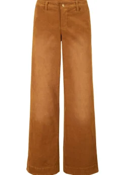 Pantalón de pana elástico de corte ancho