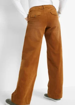 Pantalón de pana elástico de corte ancho