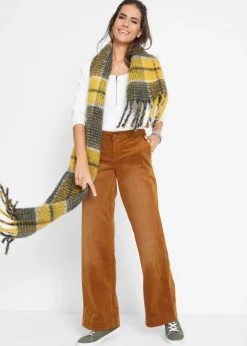 Pantalón de pana elástico de corte ancho