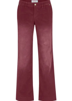 Pantalón de pana elástico de corte ancho