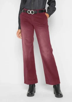 Pantalón de pana elástico de corte ancho