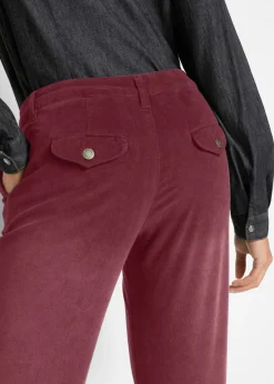 Pantalón de pana elástico de corte ancho