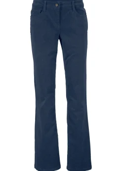 Pantalón de pana elástico de corte recto