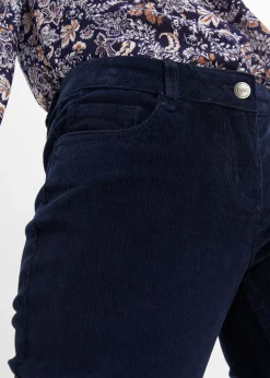 Pantalón de pana elástico de corte recto