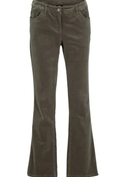 Pantalón de pana elástico de corte recto