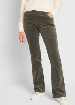 Pantalón de pana elástico de corte recto