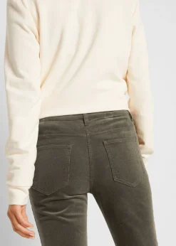 Pantalón de pana elástico de corte recto