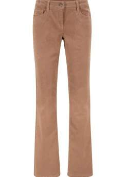 Pantalón de pana elástico de corte recto