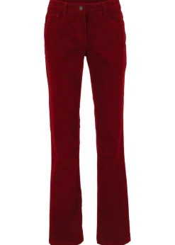 Pantalón de pana elástico de corte recto