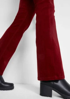 Pantalón de pana elástico de corte recto