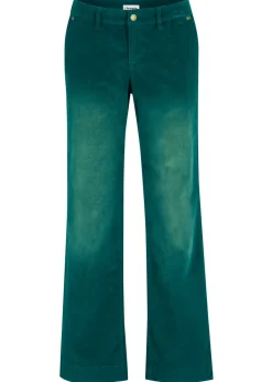Pantalón de pana elástico de corte ancho